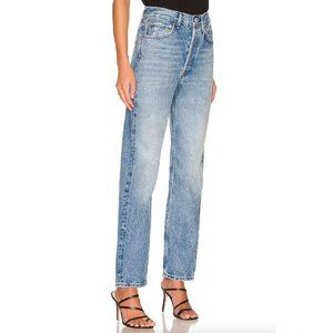 NWT $198 AGOLDE 90's Mid Rise Loose Straight Leg Jeans Size 25 in Scheme